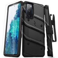 Zizo Bolt Cover - Pancerne etui Samsung Galaxy S20 FE ze szkłem 9H na ekran + podstawka & uchwyt do paska (czarny) Zizo Bolt Cover - Pancerne etui Samsung Galaxy S20 FE ze szkłem 9H na ekran + podstawka & uchwyt do paska (czarny)