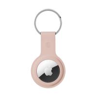 Crong Silicone Case with Key Ring – Etui ochronne brelok do Apple AirTag (piaskowy róż)
