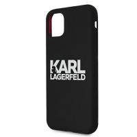 Karl Lagerfeld Silicone Stack Logo - Etui iPhone 11 (czarny)