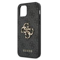 Guess 4G Big Metal Logo - Etui iPhone 12 / iPhone 12 Pro (szary)
