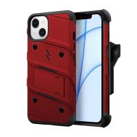 ZIZO BOLT Series - Pancerne etui iPhone 13 ze szkłem 9H na ekran + uchwyt z podstawką (czerwony) ZIZO BOLT Series - Pancerne etui iPhone 13 ze szkłem 9H na ekran + uchwyt z podstawką (czerwony)
