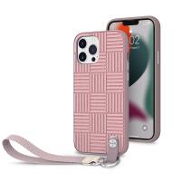 Moshi Altra - Etui z odpinaną smyczką iPhone 13 Pro Max (antybakteryjne NanoShield™) (Pink)