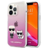 Karl Lagerfeld Ikonik & Choupette - Etui iPhone 13 Pro (różowy)
