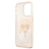 Karl Lagerfeld Karl’s Head Glitter - Etui iPhone 13 Pro Max (złoty)