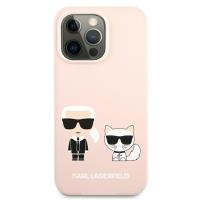 Karl Lagerfeld Slilicone Karl & Choupette - Etui iPhone 13 Pro Max (różowy)