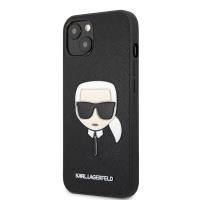 Karl Lagerfeld Saffiano Ikonik Karl`s Head - Etui iPhone 13 Mini (czarny)