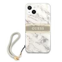 Guess Marble Strap - Etui iPhone 13 (szary)
