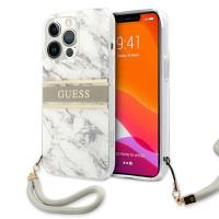 Guess Marble Strap - Etui iPhone 13 Pro Max (szary)