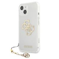 Guess 4G Big Logo Charm Gold- Etui iPhone 13 (złoty charms)