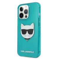 Karl Lagerfeld Choupette Head - Etui iPhone 13 Pro (fluo niebieski)