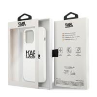 Karl Lagerfeld Silicone Stack Logo - Etui iPhone 13 Pro Max (biały)