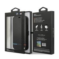 BMW Booktype M Carbon Stripe - Etui iPhone 13 (czarny)