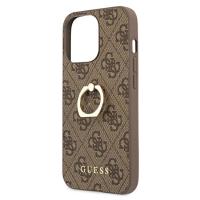 Guess 4G Ring Case - Etui iPhone 13 Pro (brązowy)
