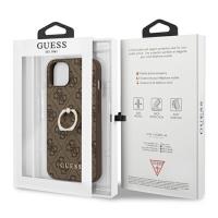 Guess 4G Ring Case - Etui iPhone 13 mini (brązowy)