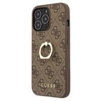 Guess 4G Ring Case - Etui iPhone 13 Pro Max (brązowy)