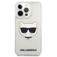 Karl Lagerfeld Choupette Head - Etui iPhone 13 Pro (przezroczysty)