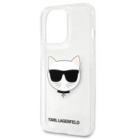 Karl Lagerfeld Choupette Head - Etui iPhone 13 Pro (przezroczysty)