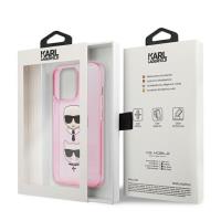 Karl Lagerfeld Glitter Karl & Choupette Head - Etui iPhone 13 Pro (różowy)