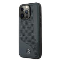 Mercedes Leather Perforated Area - Etui iPhone 13 Pro (granatowy)