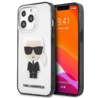 Karl Lagerfeld Ikonik Karl- Etui iPhone 13 Pro Max (przezroczysty / czarna ramka)