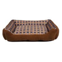 Miekkie legowisko kanapa dla psa 75 x 58 x 19 cm roz. L (brązowy)